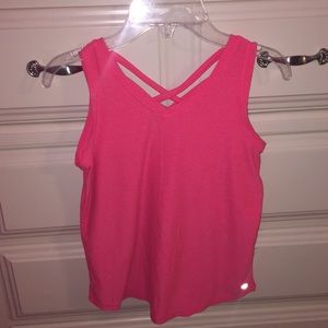 Coral/Pink Cross Tank!
